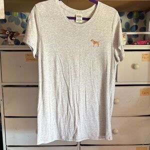 PINK Victoria's Secret Gray T-Shirt